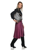 Anna Luchini Geanta de mana  Camelia piele naturala Maro inchis