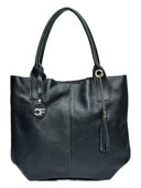 Carla Ferreri Geanta de umar Zina piele naturala Albastru