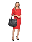 Carla Ferreri Geanta de umar Zina piele naturala Albastru