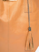 Carla Ferreri Geanta de umar Zina piele naturala Coniac