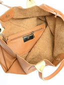 Carla Ferreri Geanta de umar Zina piele naturala Coniac