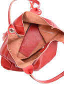 Carla Ferreri Geanta de umar Zina piele naturala Rosu