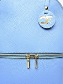 Carla Ferreri Rucsac Merit piele naturala albastru deschis