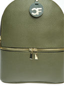 Carla Ferreri Rucsac Merit piele naturala Verde inchis