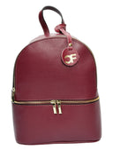 Carla Ferreri Rucsac Merit piele naturala Visiniu