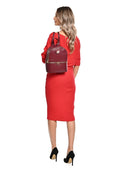 Carla Ferreri Rucsac Merit piele naturala Visiniu