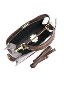 Carla Ferreri Geanta de mana  Olivia piele naturala cioccolatiu