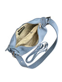 Carla Ferreri Geanta de umar Sabina piele naturala albastru deschis