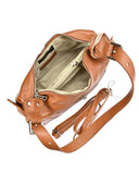 Carla Ferreri Geanta de umar Sabina piele naturala coniac