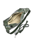 Carla Ferreri Geanta de umar Sabina piele naturala verde