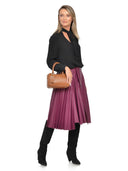 Carla Ferreri Geanta de mana  Marcelline piele naturala Coniac