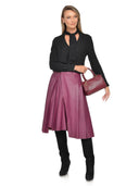 Carla Ferreri Geanta de mana  Marcelline piele naturala Visiniu