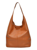 Carla Ferreri Geanta de umar Romy piele naturala Coniac