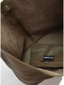 Borsa a tracolla Carla Ferreri Romy in pelle naturale taupe