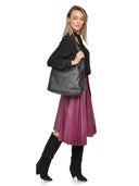 Carla Ferreri Romy borsa a tracolla in pelle naturale Nero