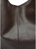 Carla Ferreri Geanta de umar Romy piele naturala Maro inchis