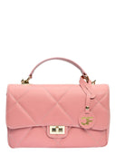 Carla Ferreri Geanta de mana  Chiara piele naturala Roz inchis