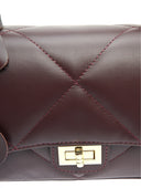 Borsa Carla Ferreri Chiara in pelle naturale bordeaux