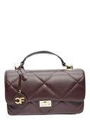 Carla Ferreri Geanta de mana  Chiara piele naturala Visiniu