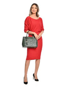 Carla Ferreri Geanta de mana  Nina piele naturala verde