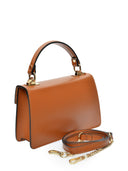 Carla Ferreri Geanta de mana  Ornella piele naturala coniac