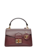 Carla Ferreri Geanta de mana  Ornella piele naturala Visiniu