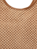 Borsa a spalla Carla Ferreri Amalia, vera pelle cognac