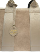 Carla Ferreri Geanta de mana  Fiamma piele naturala Taupe