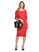 Carla Ferreri Geanta de mana  Fiamma piele naturala Negru