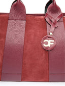 Carla Ferreri Geanta de mana  Fiamma piele naturala Visiniu