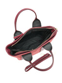 Carla Ferreri Geanta de mana  Fiamma piele naturala Visiniu