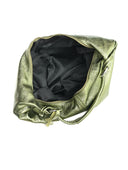 Carla Ferreri Geanta de umar Giuditta piele naturala verde