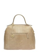 Carla Ferreri Geanta de mana  Bianca piele naturala Taupe