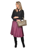 Isabella Rhea Geanta de mana  Agnese piele naturala Taupe