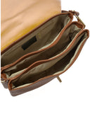 Isabella Rhea Geanta de umar Satra piele naturala Coniac