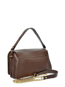 Isabella Rhea Geanta de umar Satra piele naturala Maro inchis