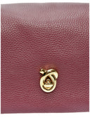 Isabella Rhea Geanta de umar Satra piele naturala Visiniu