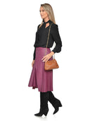 Isabella Rhea Geanta Postas Nefru piele naturala Coniac