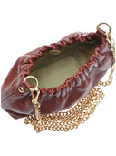 Isabella Rhea Geanta Postas Nefru piele naturala rosu inchis