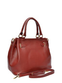 Isabella Rhea Geanta de mana  Vesta piele naturala rosu inchis