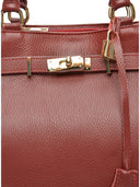 Isabella Rhea Geanta de mana  Vesta piele naturala rosu inchis