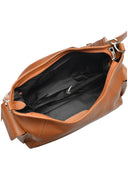 Isabella Rhea Geanta de umar Nia piele naturala coniac