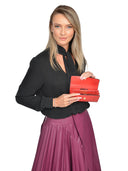 Isabella Rhea Portofel Elva piele naturala rosu