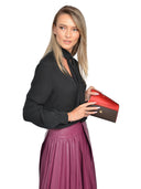 Isabella Rhea Portofel Elva piele naturala Maro inchis