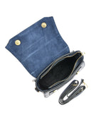 Isabella Rhea Geanta de mana  Zoe piele naturala Albastru inchis