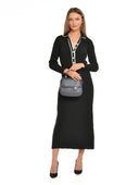 Isabella Rhea Geanta de mana  Zoe piele naturala Albastru inchis