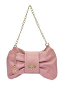 Borsa a tracolla Isabella Rhea Noor, pelle naturale, rosa scuro