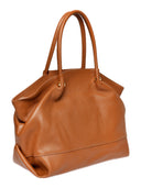 Isabella Rhea Geanta de mana  Delphine piele naturala coniac inchis