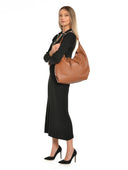 Borsa a tracolla Isabella Rhea Zinia, pelle naturale, Cognac