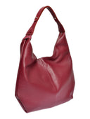 Borsa a tracolla Isabella Rhea Zinia, pelle naturale, rosso ciliegia